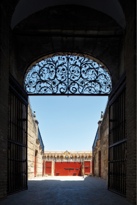 Interior de la Puerta del Príncipe. Foto José Morón. Archivo RMCS.