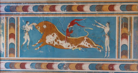 Frescos del Palacio de Knossos, Creta (Grecia).