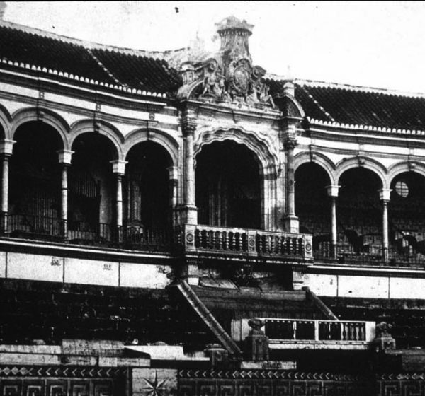 Aspecto de la plaza en 1861