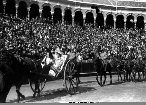 Exhibición de enganches, década de 1930.